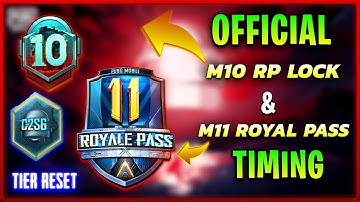 M10 RP Lock Date & Time In BGMI | M11 Royale Pass/C1S6 Official Release Date In BGMI/PUBG🔥Tier Reset