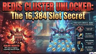 System Design | Caching | Redis Cluster Deep Dive: Hash Slots, Gossip Protocol, Scale to 1,000 Nodes