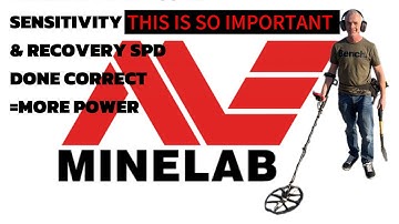 MINELAB MANTICORE MOST IMPORTANT SETTINGS SENSITIVITY & RECOVERY SPEED