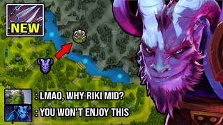 NEW RIKI MID IN 7.23E IS SO BROKEN! Crazy Dagger Buff 100% Cancer Deleted Tiny & Ursa 8K MMR DotA 2