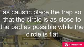 How to do the caustic flying glitch apex legends