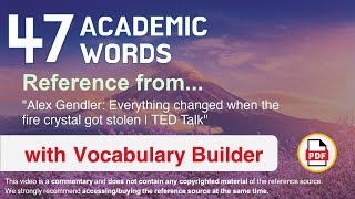 47 Academic Words Ref from \\