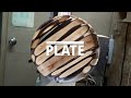 Woodturning: Plate (pruned branch &amp; epoxy resin)
