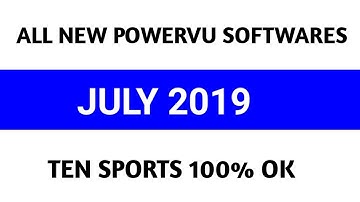 ALL NEW POWERVU SOFTWARES JULY 2019 TEN SPORTS OK||CRAZY RECEIVERS