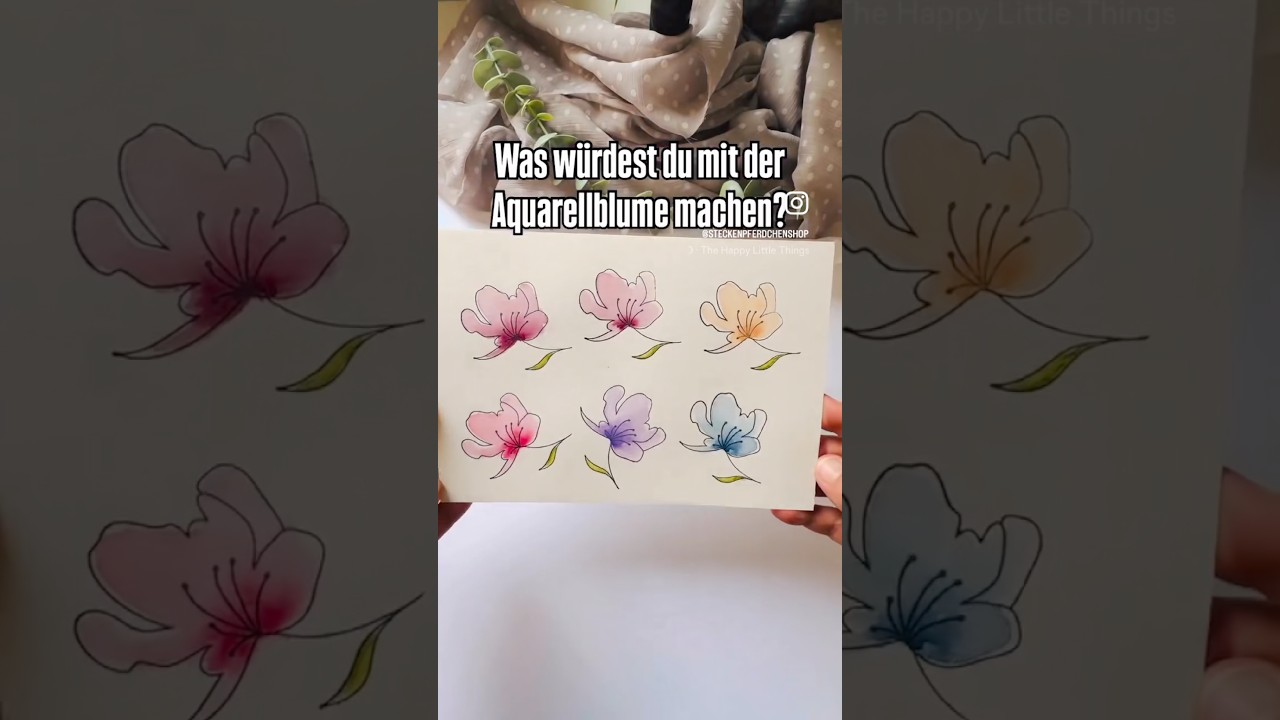 Ein neuer stilistischer Stempel mit eine tollen Blume gibt es bei uns. #einfachstempeln #aquarell