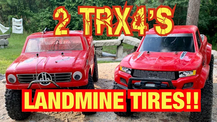 Dueling TRX trucks on JConcepts Landmines