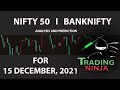 Nifty Bank Nifty price II For 15th Dec. 2021II Full Technical Analysis II Option trading.
