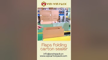 Fully automatic flaps folding carton sealer #casesealer #packingmachine #cartonsealer #shorts