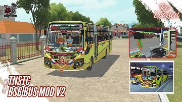 💥Re_Loaded✨ TNSTC BS6 Bus Mod 🔥/#tnstc  / #exclusive /#bussimulatorindonesia