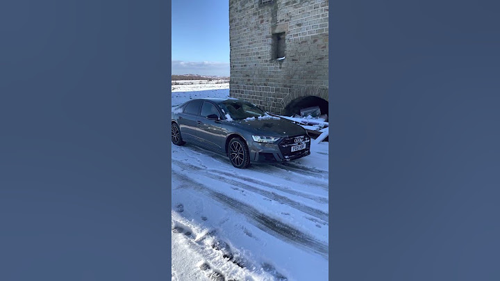 Audi A8 Quattro Snow And Ice Test BAD ENDING 😅 #shorts #cars