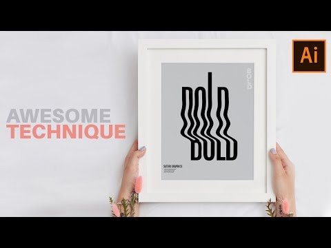 ONE Technique To Make Neat Typography Posters (Illustrator Tutorial)