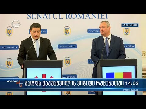 შალვა პაპუაშვილის ვიზიტი რუმინეთში