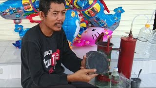 Membuat Sendiri Alat Tabung Produksi Gas Pengisian Balon Terbang, Balon Karakter / Gas Helium