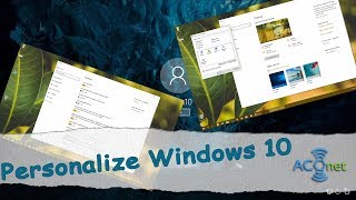 Personalize Windows 10