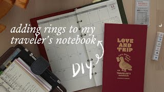 traveler's notebook DIY ring conversion 🛠️