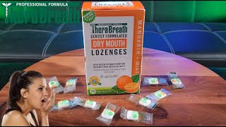 TheraBreath Dry Mouth Lozenges Mandarin Mint Restores Fresh Breath