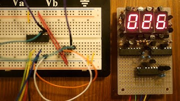 Home made 3 digit 7 segment LED display