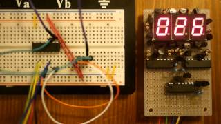 Home made 3 digit 7 segment LED display