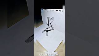3D Trick Art on paper, Letter K it's Hole please Like and subscribe to My channel @kashisharts-f6p 😊