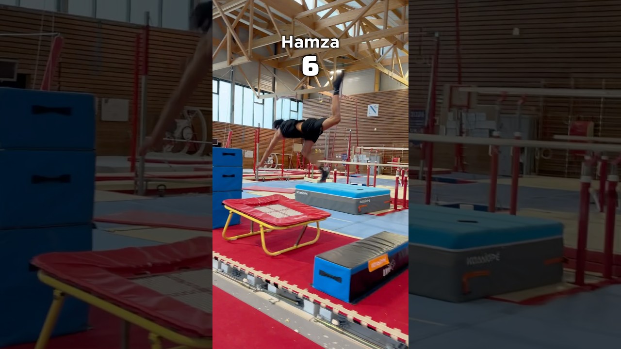 Qui fera le moins de rebond 👀 #gymnaste