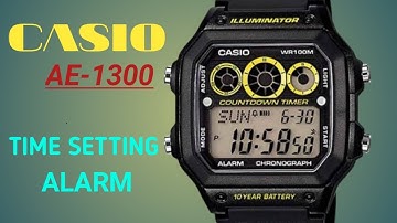 How to set TIME and DATE Casio AE-1300
