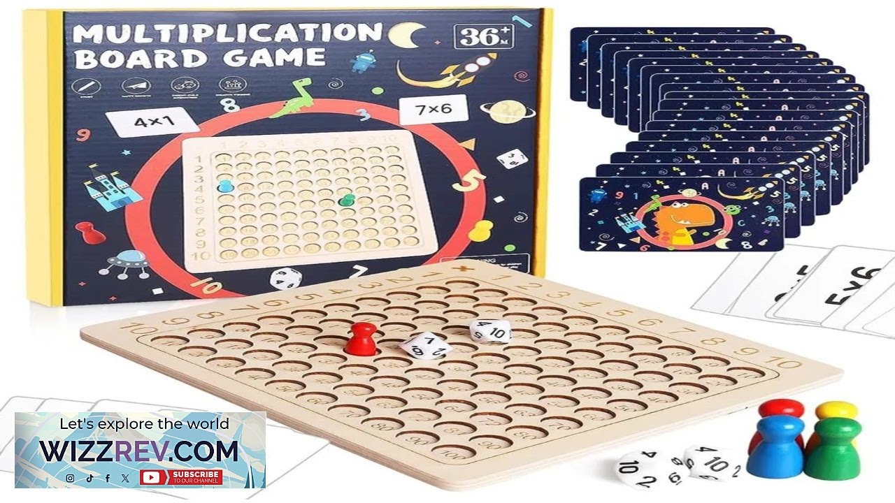 Обзор настольной игры Монтессори "Умножение", математические деревянные игрушки для детей, обучаю...