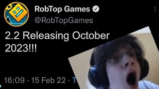 Everyone's Reaction To The 2.2 Release Date (Geometry Dash 10th Anniversary) #gd10