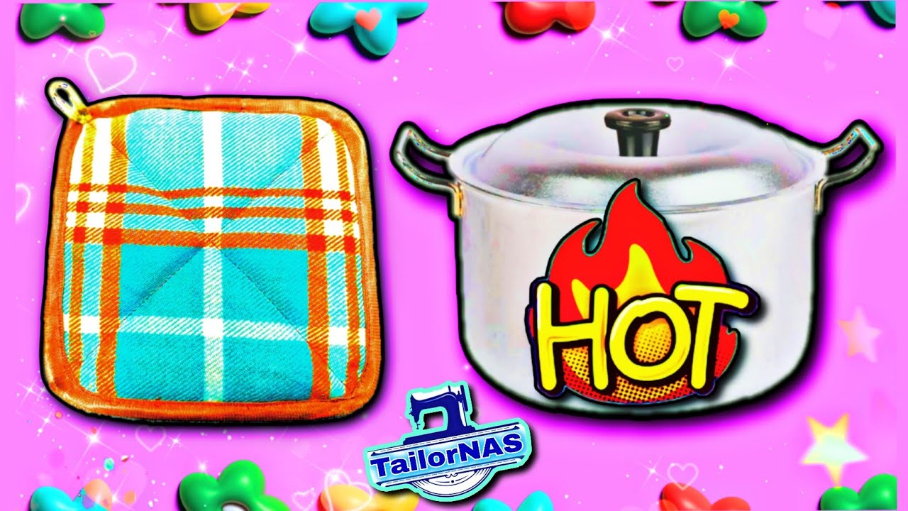Easy Sewing project pot holders , DIY how to sew potholder ? YouTube