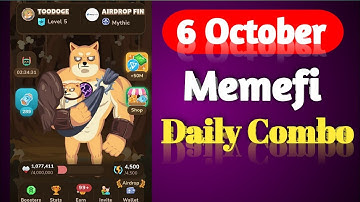 Memefi Daily Combo October 6 |Memefi Secret Code | Crypto Earn Support