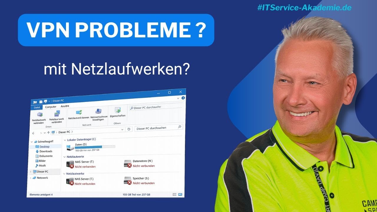 VPN verbunden, aber Netzlaufwerk fehlt? So löst du das Problem in 5 Minuten!