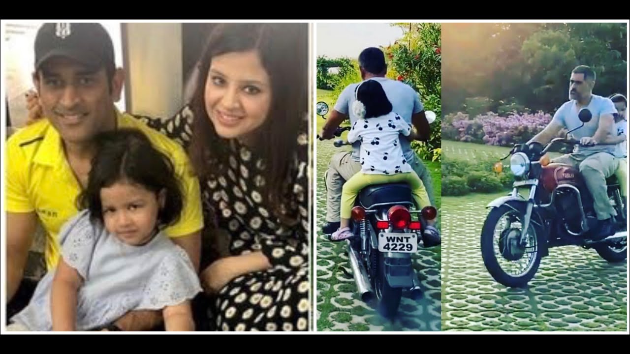 Ms Dhoni Riding Rd 350 At His Farm House Riding Rd 350 Dhoni Enjoying Lockdown With Family Youtube