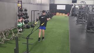 3/15- Sled Reverse Isometric Fly Drag