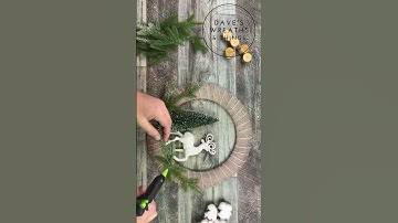 Wreathmas Week - Episode 2 - SHORTS - Wreath DIY - #christmaswreath