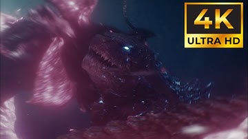 Godzilla Vs Tiamat - (4K HDR) Godzilla X Kong The New Empire