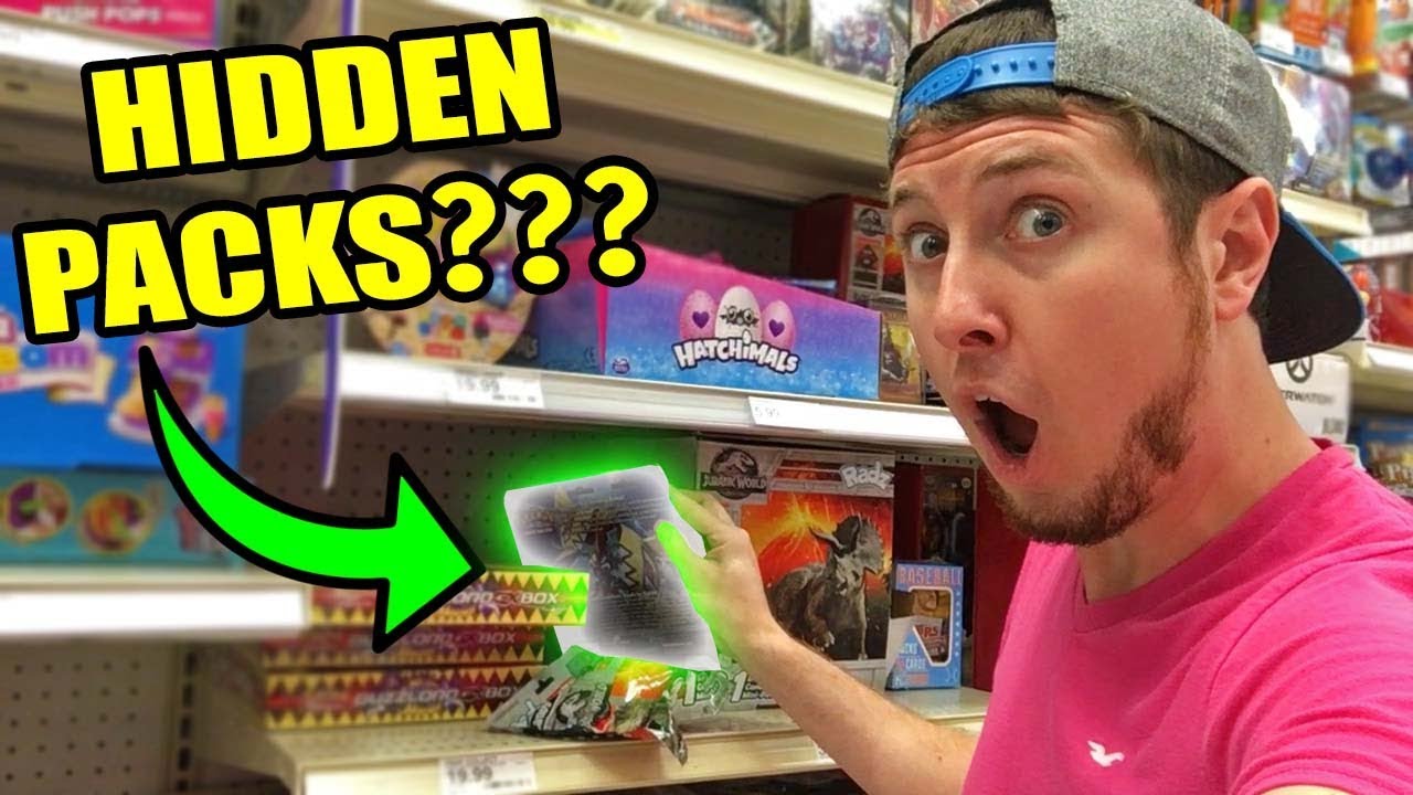 SUPER SUCCESSFUL HIDDEN POKEMON CARDS PACK OPENING! Searching in store ...
