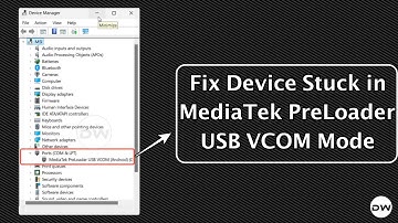 Apparaat vastgelopen in MediaTek PreLoader USB VCOM-modus repareren