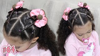 Penteado Infantil fácil PARA FESTA #70 I Sr e Sra Martinez 