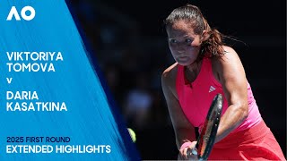 Viktoriya Tomova v Daria Kasatkina Extended Highlights | Australian Open 2025 First Round