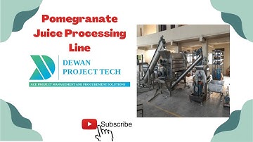 pomegranate Juice processing line Machine | Dewan Project Tech | #pomegranateJuiceprocessing