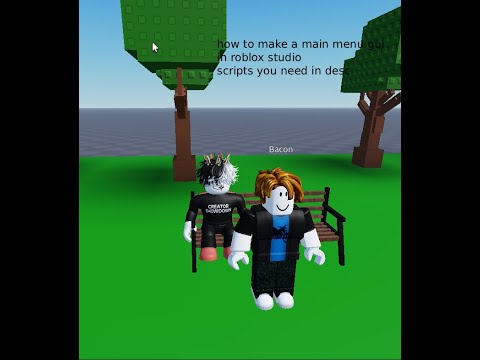how to make a main menu gui in roblox studio