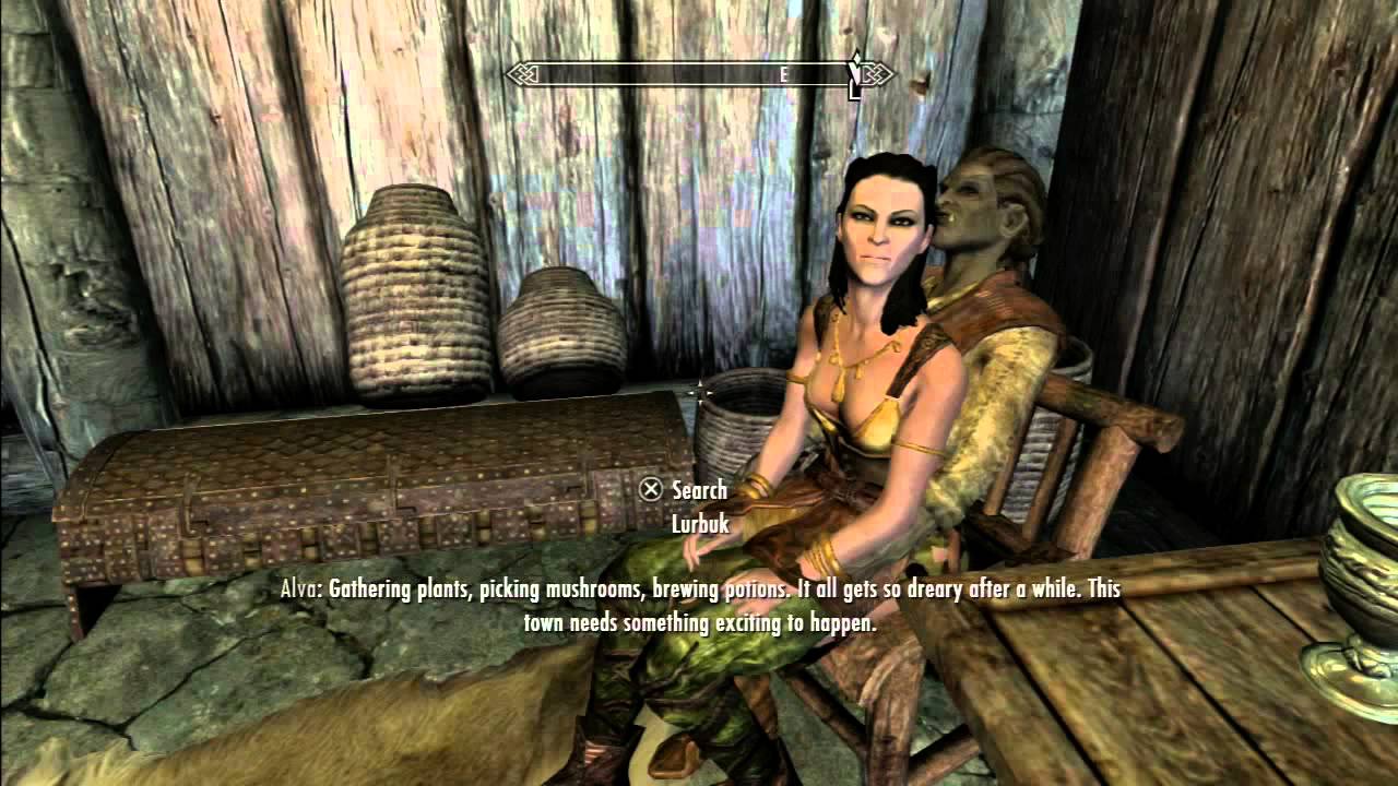 Skyrim Alva And Lurbuk Get Frisky YouTube