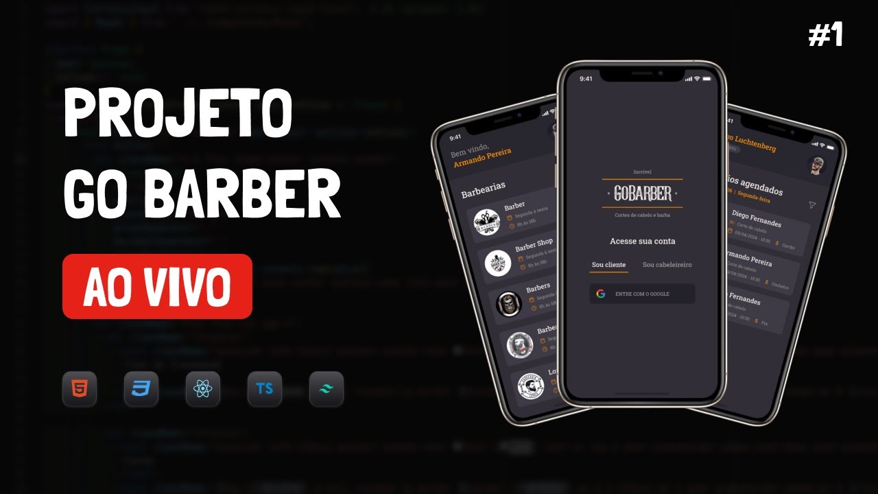 PROJETO FULL STACK GO BARBER #1 - YouTube