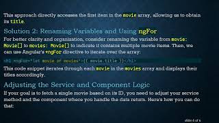 Solving the Angular Error: Identifier 'title' is not Defined for Type 'Movie[]'
