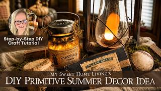 DIY Jar Craft Primitive Country Summer Porch Crafty Decor Ideas