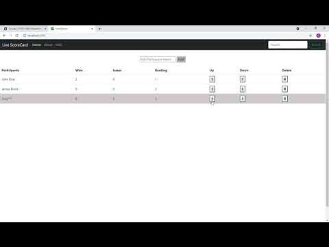 React js client-side Scoreboard - YouTube