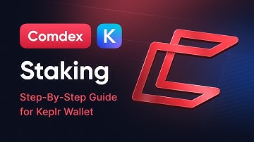 How to stake CMDX on Comdex blockchain using Keplr (0% fees)