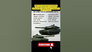 STRV 122 vs Leopard 2A7+ – Europe’s Ultimate Battle Tank Showdown🇩🇪🇸🇪☠️! - #shorts