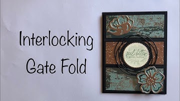 Dry Brushed, Interlocking Gate Fold Card