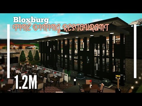 (1.2M) Fancy Modern Restaurant SpeedBuild - Bloxburg ROBLOX - YouTube