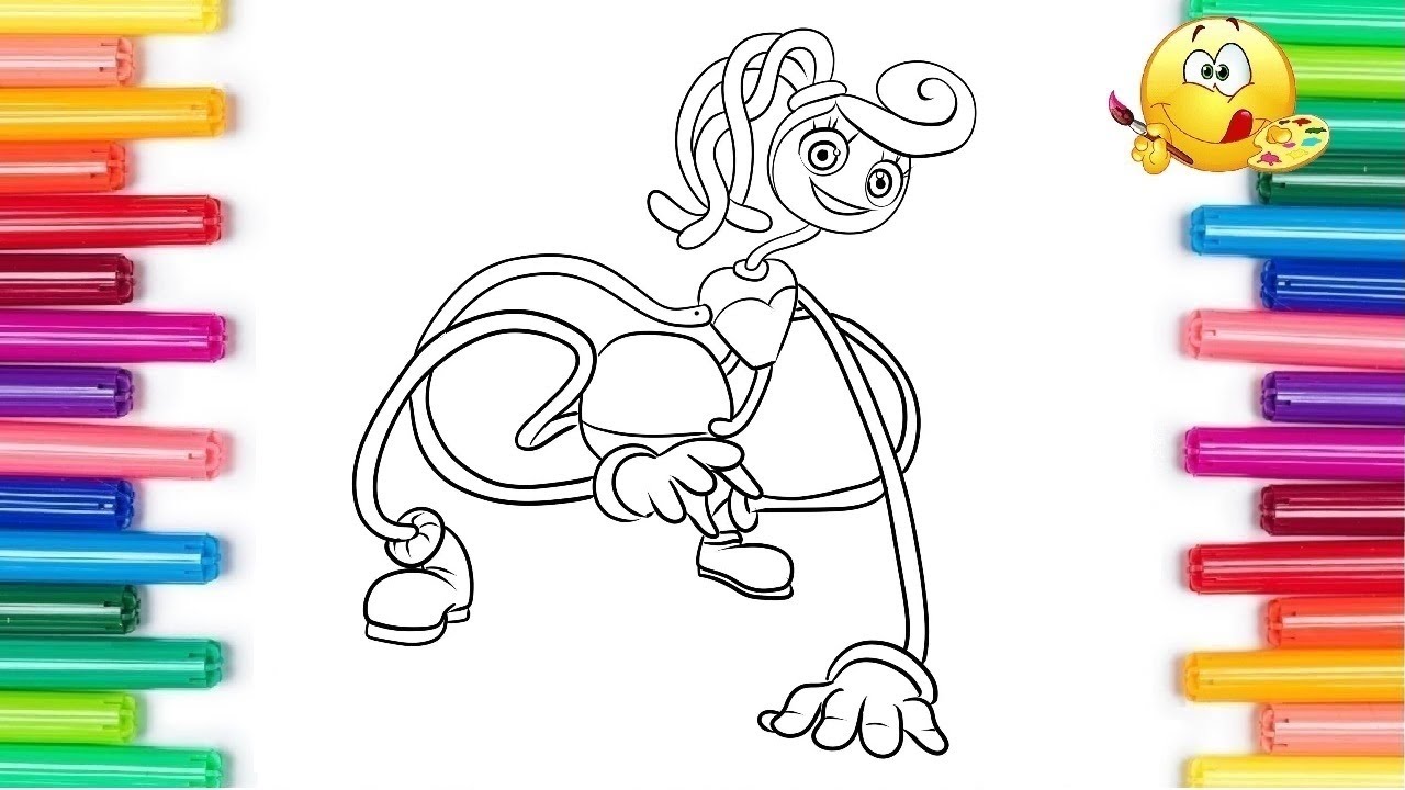 Mommy long legs coloring Page  Monster coloring pages, Coloring pages, Long  legs